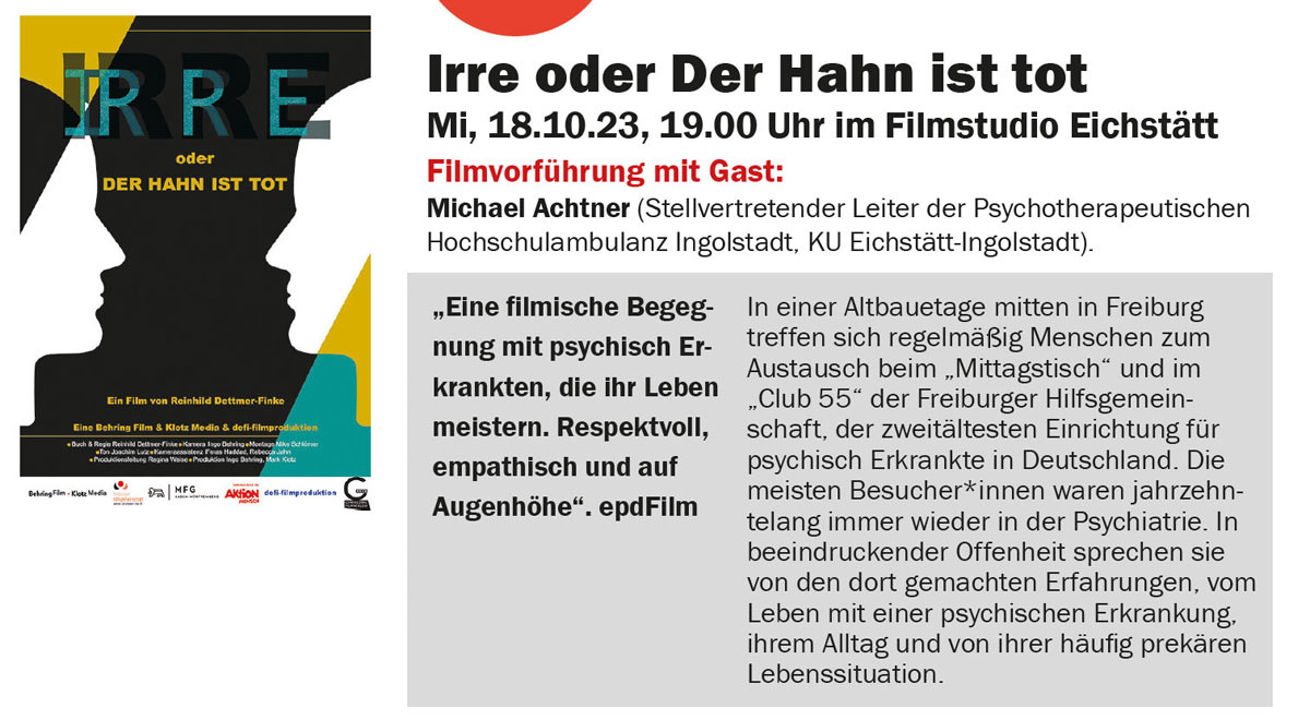 Irre und der Hahn ist tot